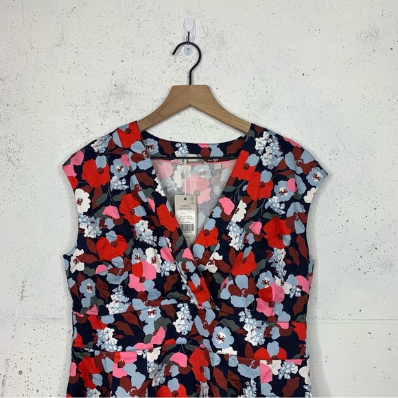 Boden Clemmie Floral Fit & Flare Dress Size 10 Petite NWT - Picture 2 of 9